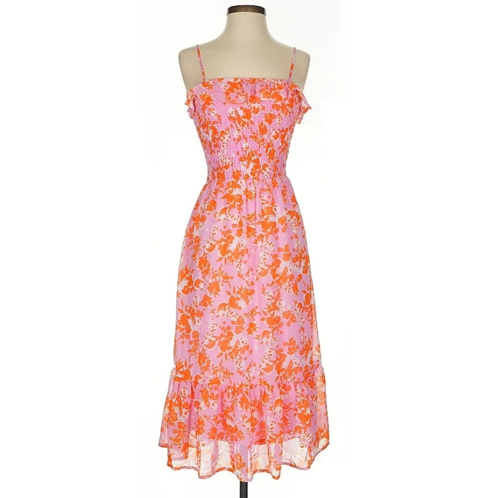 Sienna Sky Vibrant Floral Midi Dress